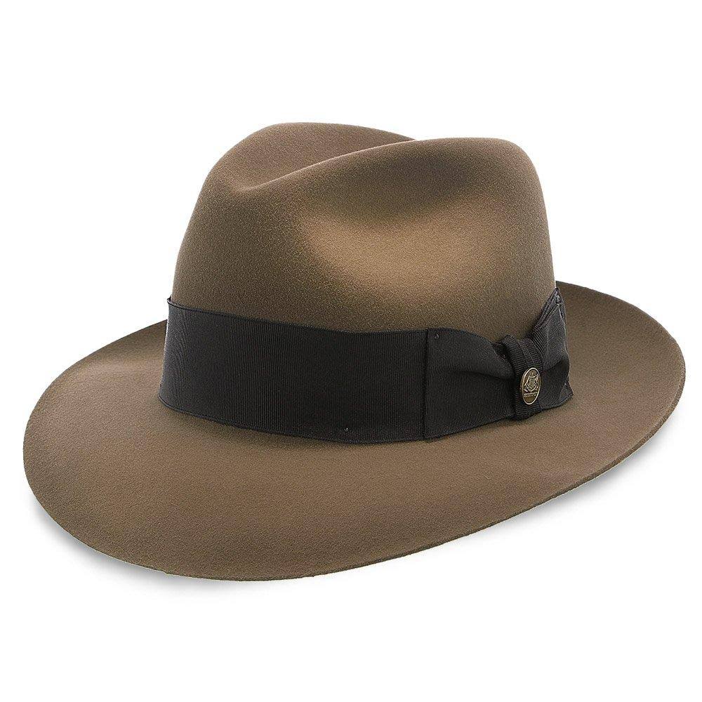 Navy Fur Felt Fedora Hat F231