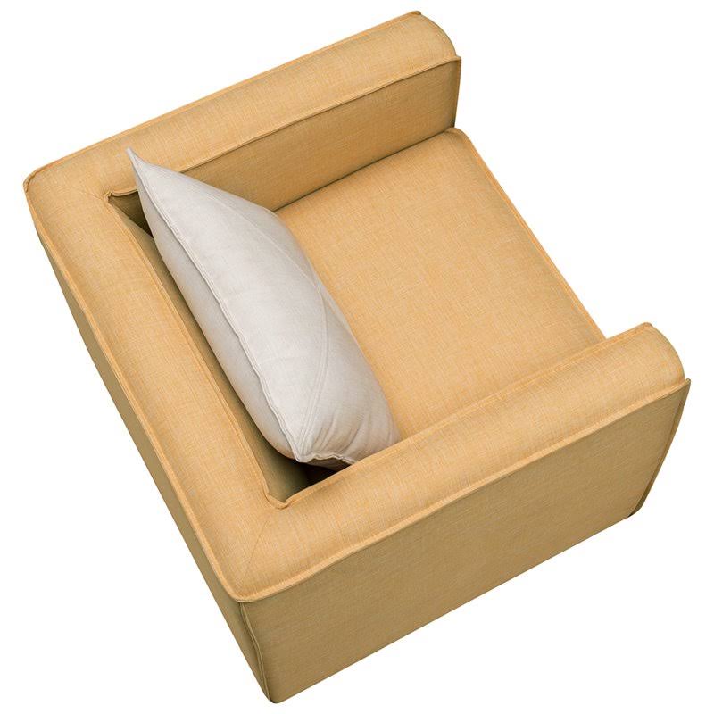 Yellow Fabric Accent Chair I741485