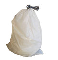 White Drawstring Garbage Bags, 12-16 Gallon, 0.9 mil, 200 Bags I36445