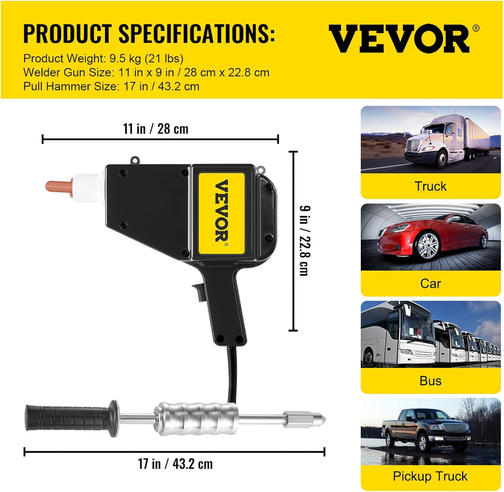110V Stud Welder Kit 800 VA Dent Repair Kit C7603