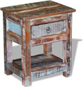 Solid Reclaimed Wood Side End Table with 1 Drawer V567700