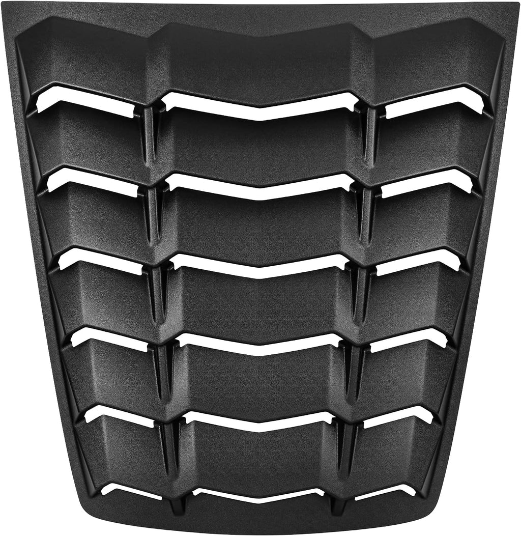 Rear Window Louver Sunshade Cover ABS Matte Black B879