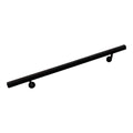Aluminum Wall Handrail with Mounts, 12& Length, Black Pearl L3440