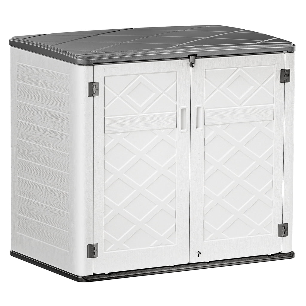 White Resin Outdoor Storage Shed, 38 Cu.ft V99977