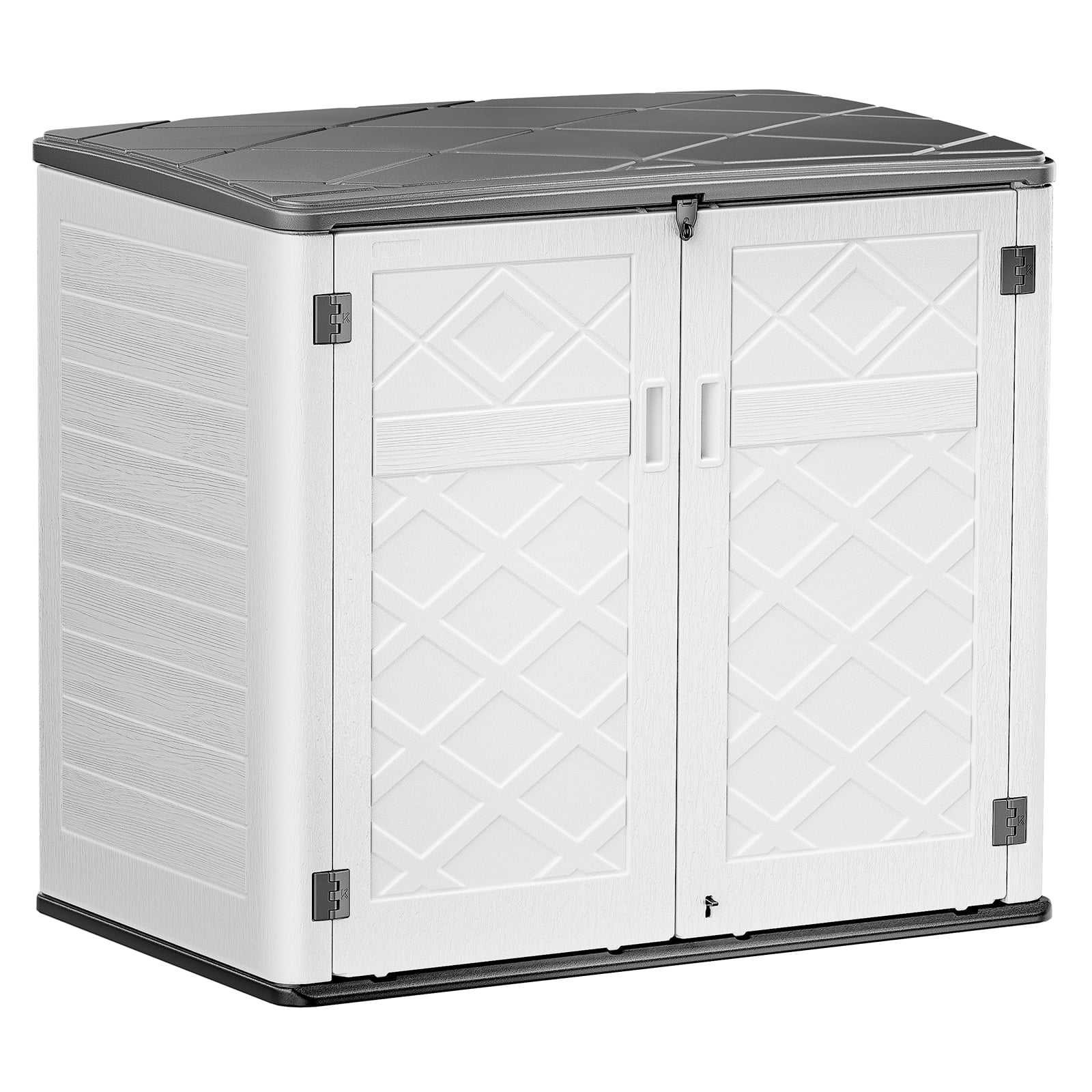 White Resin Outdoor Storage Shed, 38 Cu.ft V99977