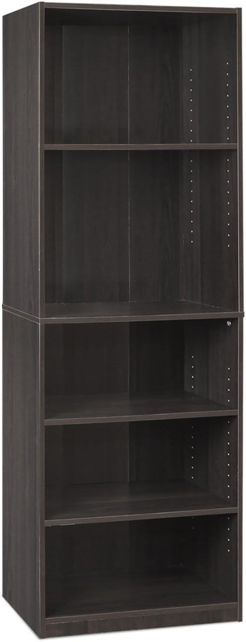 5-Shelf Bookcase Black L66341