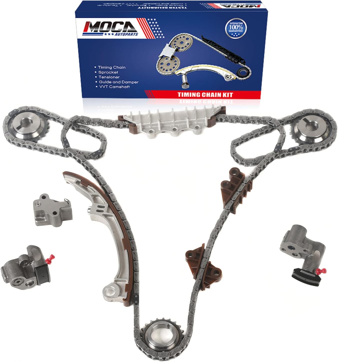 Timing Chain Kit for 2001-2003 Infiniti QX4 & 2001-2004 NISSAN Pathfinder 3.5L V6 GAS DOHC Pack of 2 G30124