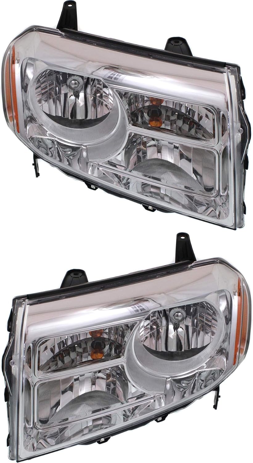 Headlight Assembly Set of 2 Halogen S7181