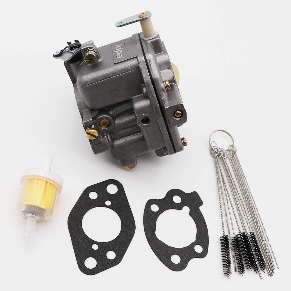 Carburetor with Carbon Dirt Jet Cleaner Tool Kit & Fuel Filter Mounting Gasket Pack of 2 V877779