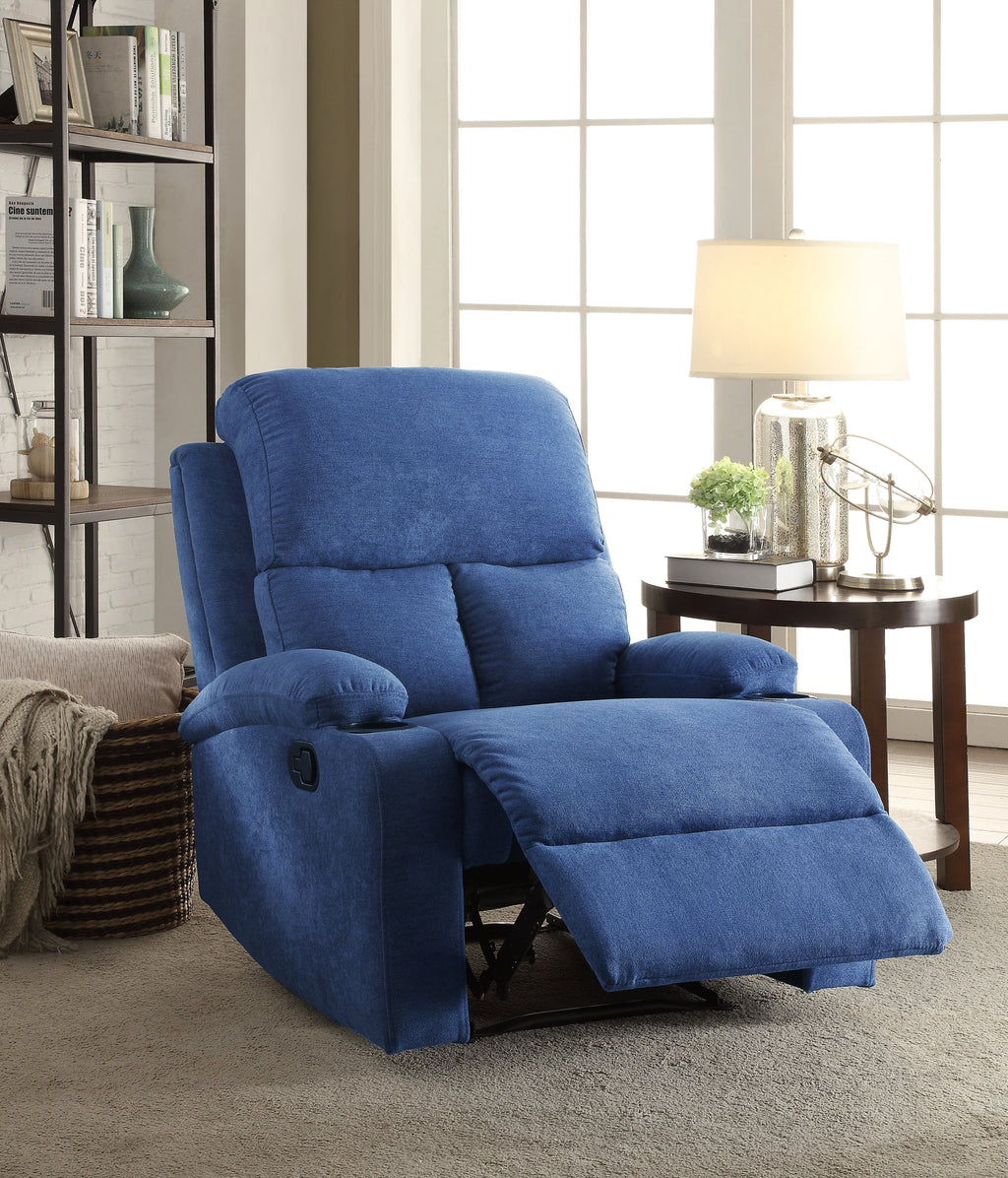 Blue Velvet Recliner D370767