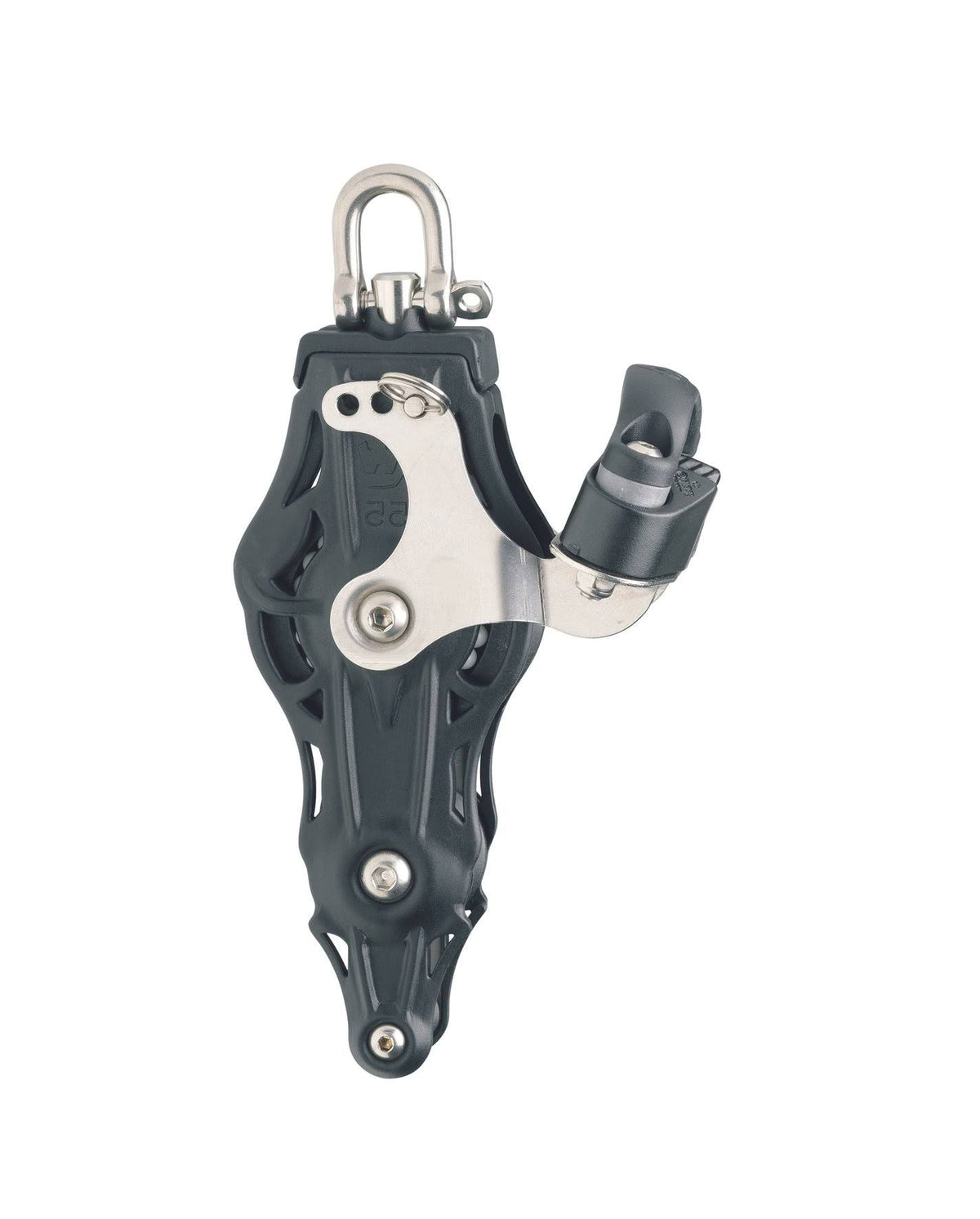 Ball Bearing Fiddle Block with Swivel Head, Becket & Cam Cleat Y8536