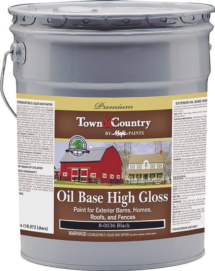 5 Gallon Black Barn Home Roof Fence I557331