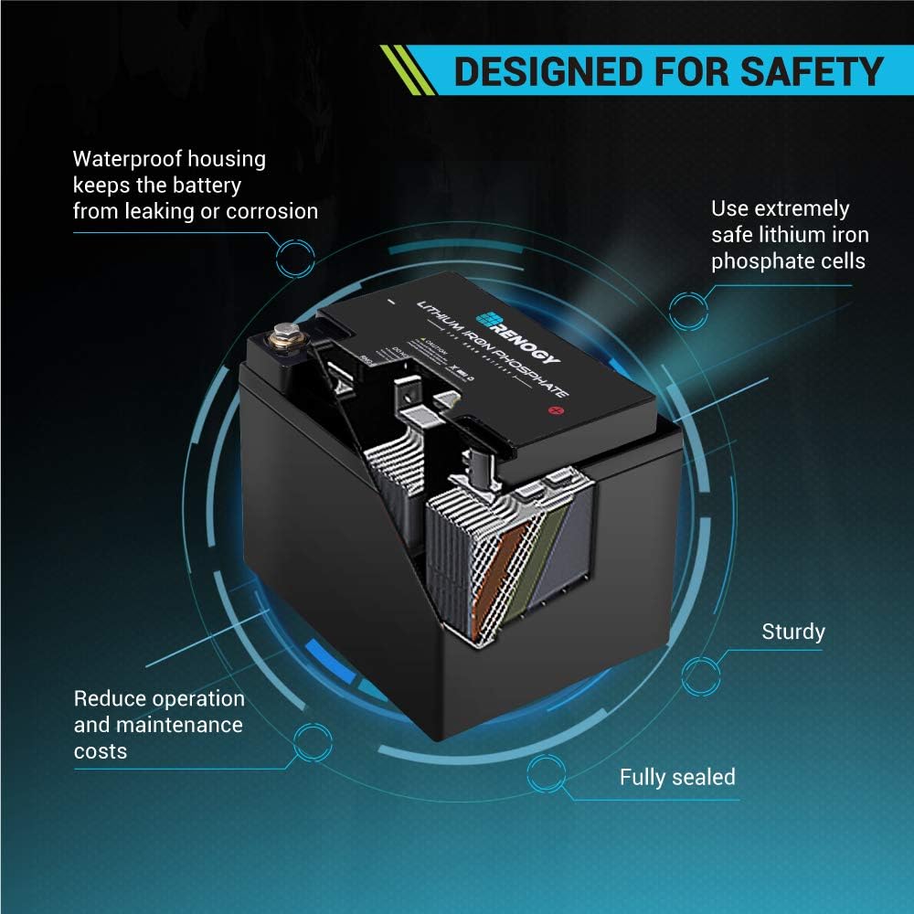12 Volt 50Ah Lithium-Iron Phosphate Battery S3741