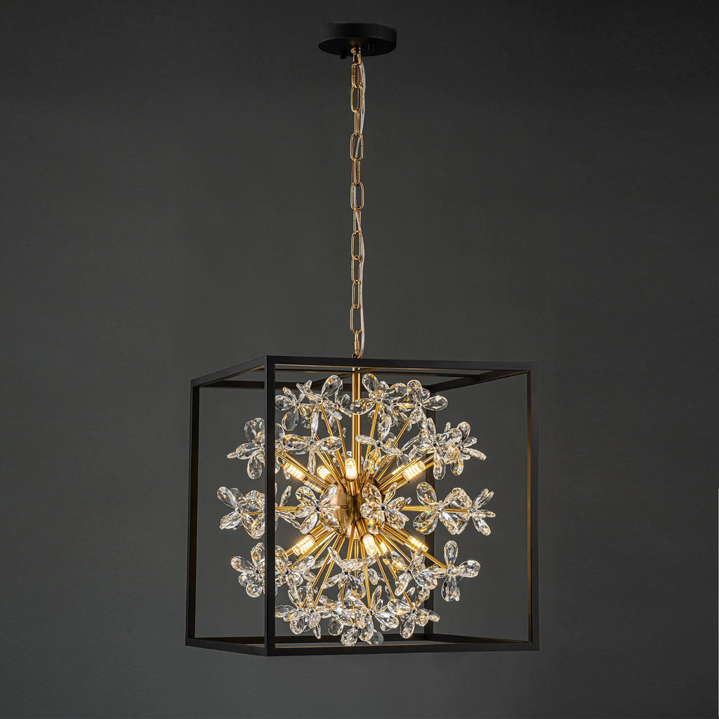10-Light Dimmable Crystal Chandelier K4680