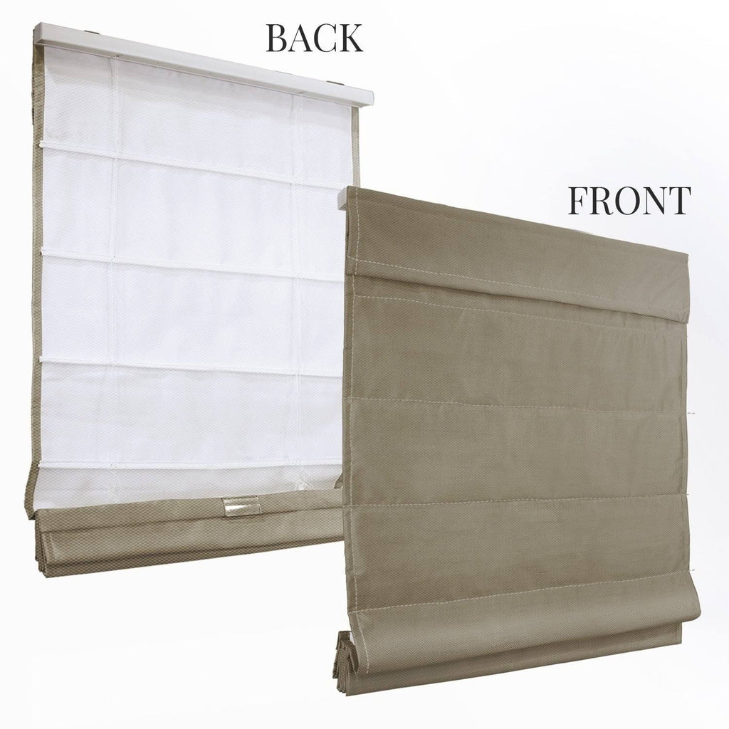 Brown Blackout Roman Shade 29 inchw x 64 inchh K938473