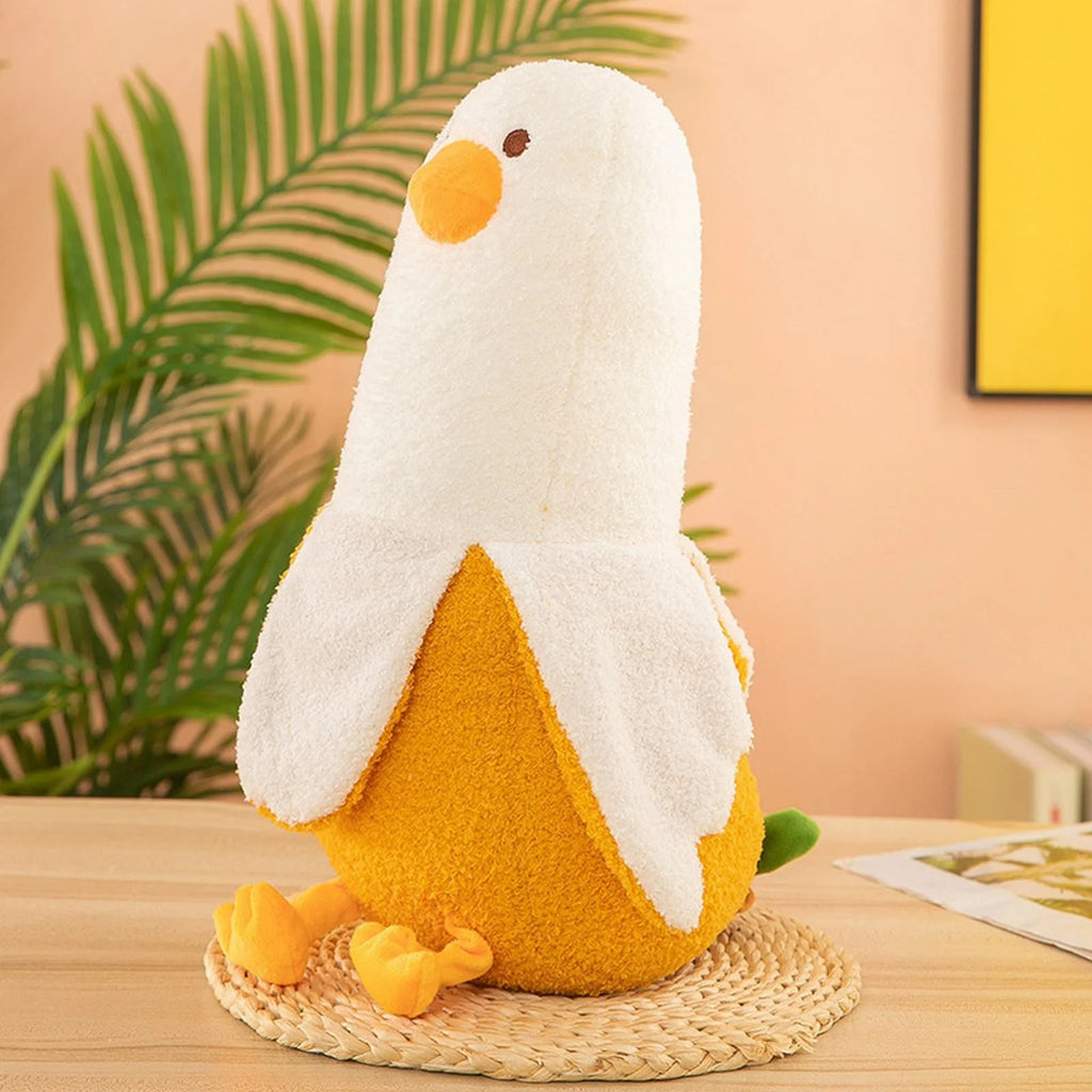 Banana Duck Plush Toy Stuffed Animal Doll Pillow I6098
