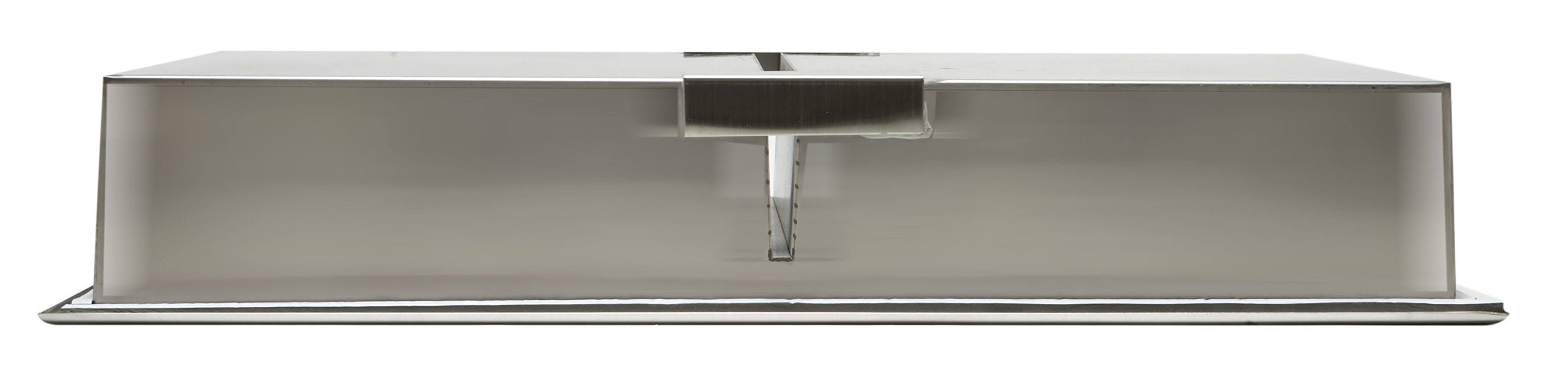 12 x 24 Brushed Stainless Steel Double Shelf Bath Shower Niche Z887