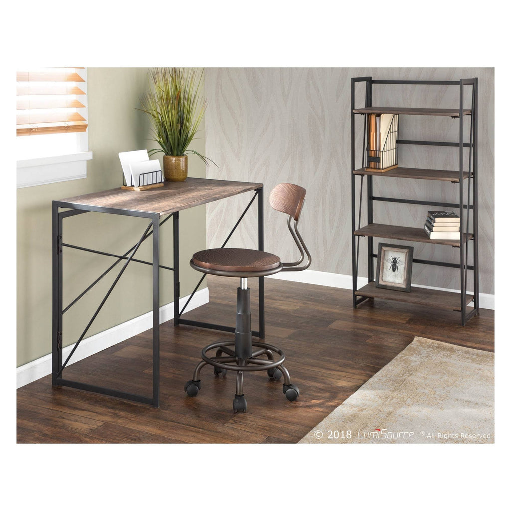 Black Industrial Office Desk H535293