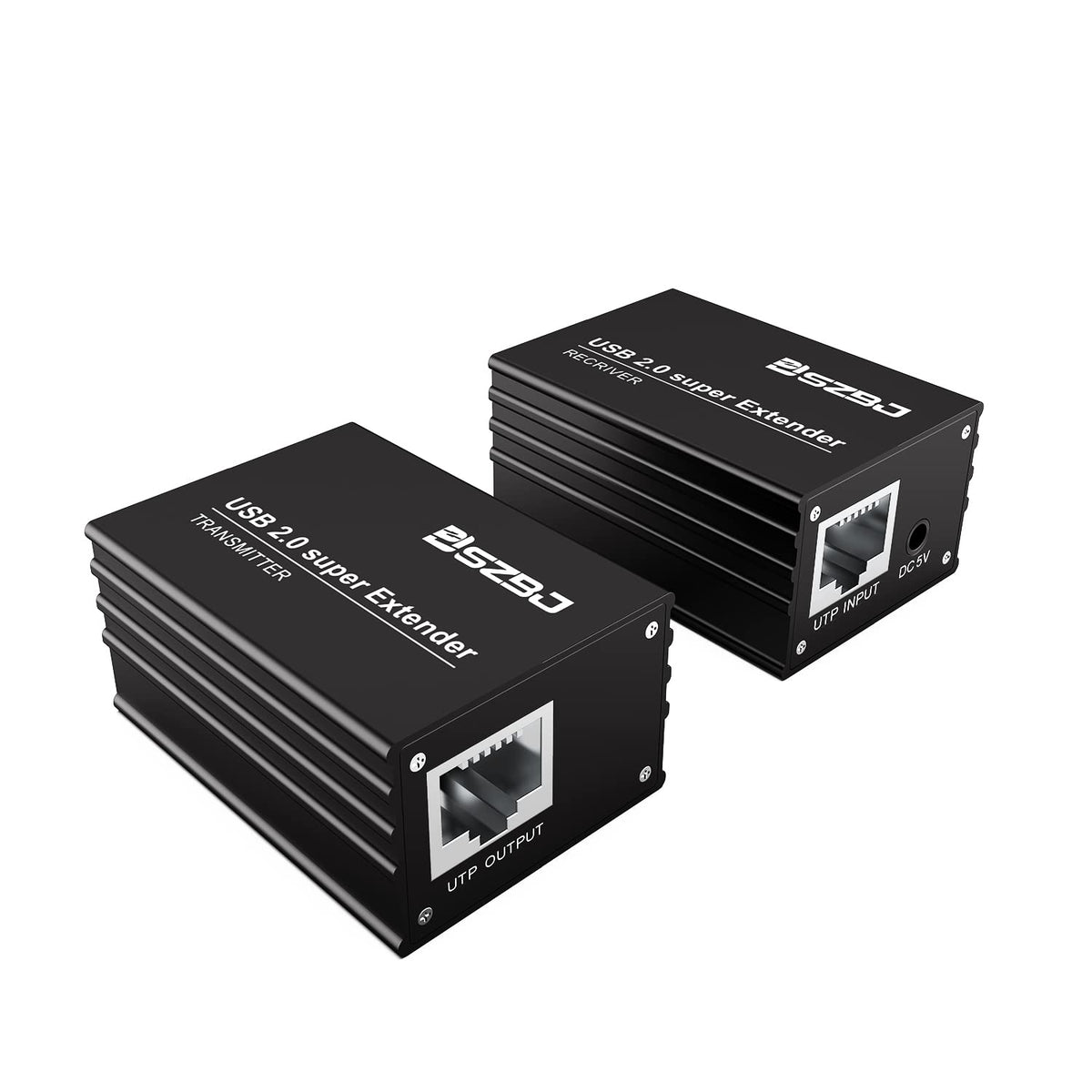 USB Extender over RJ45 Cat5E/6 Ethernet Cable Extender with Power Adapter Q18827