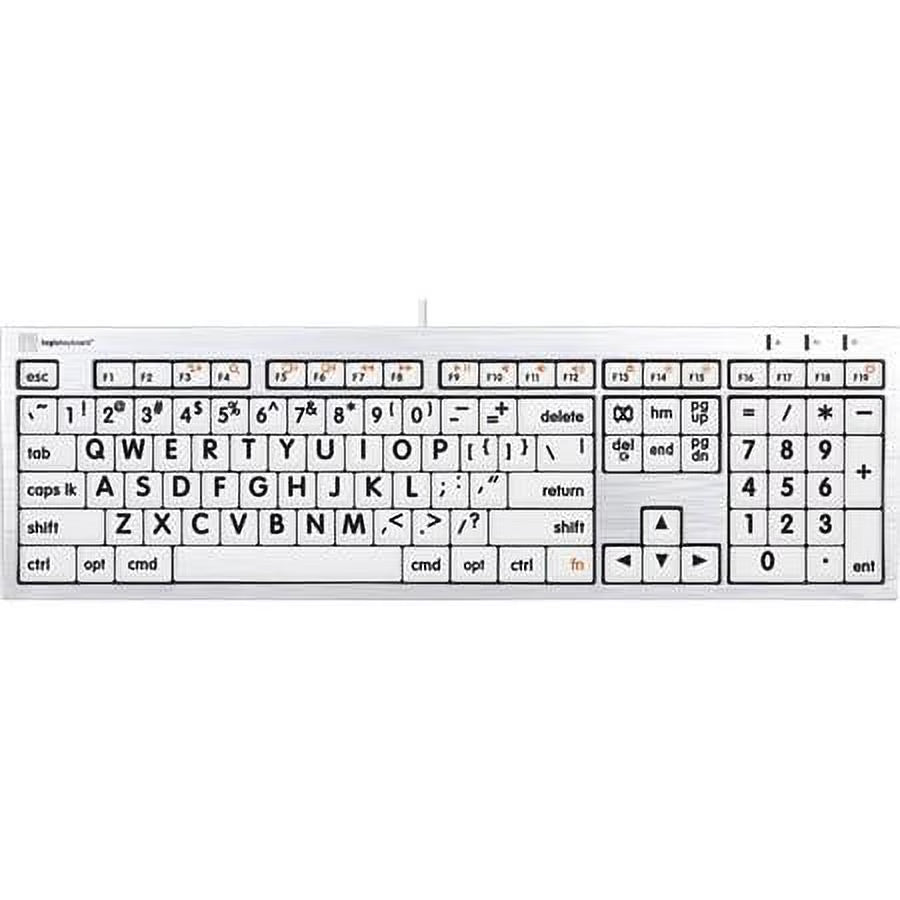 LargePrint Black on White Mac Keyboard B188