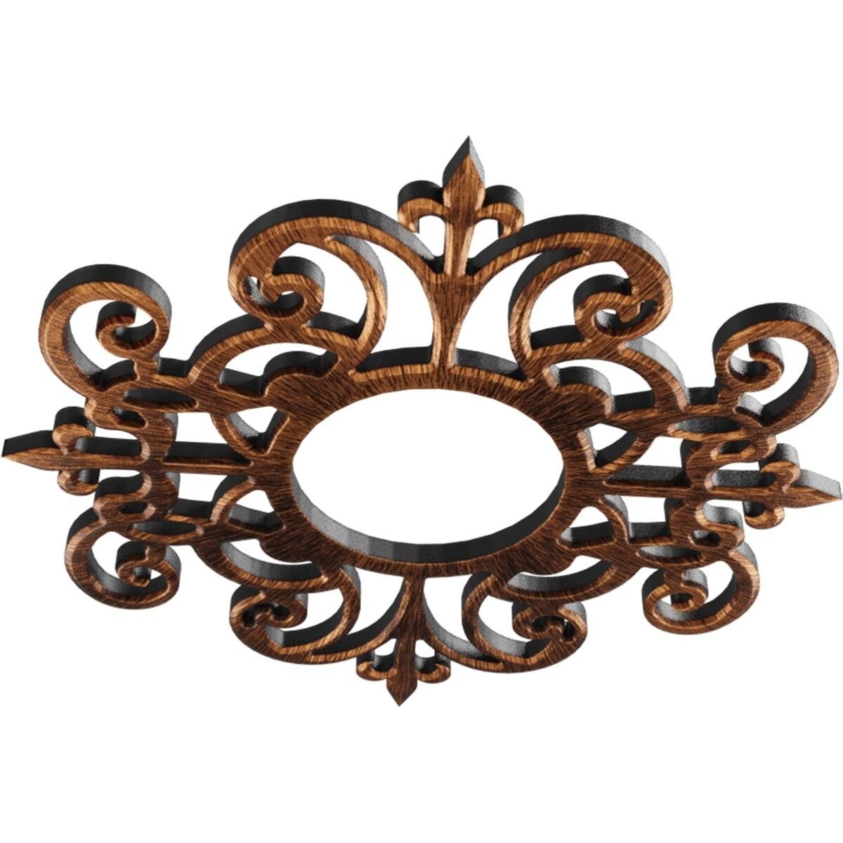 Black PVC Pierced Ceiling Medallion J490727
