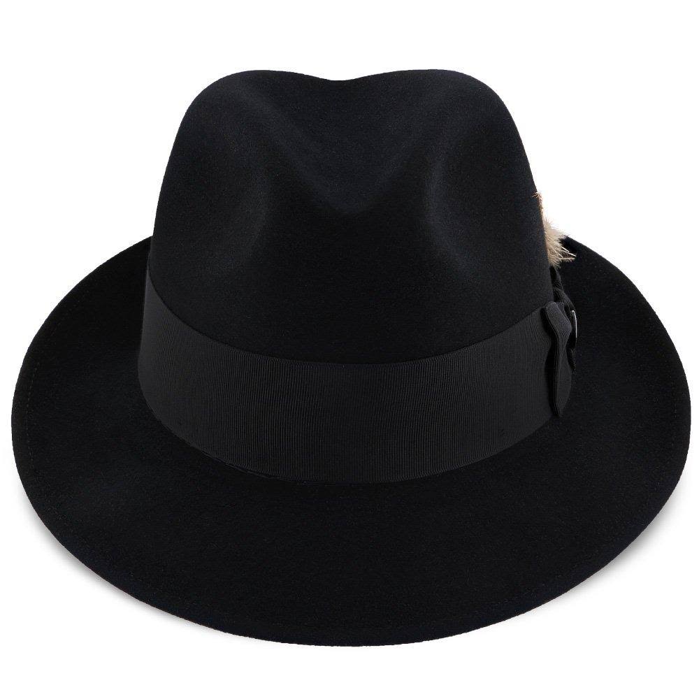 Caribou Fur Felt Fedora Hat Size 7 1/8 C5673
