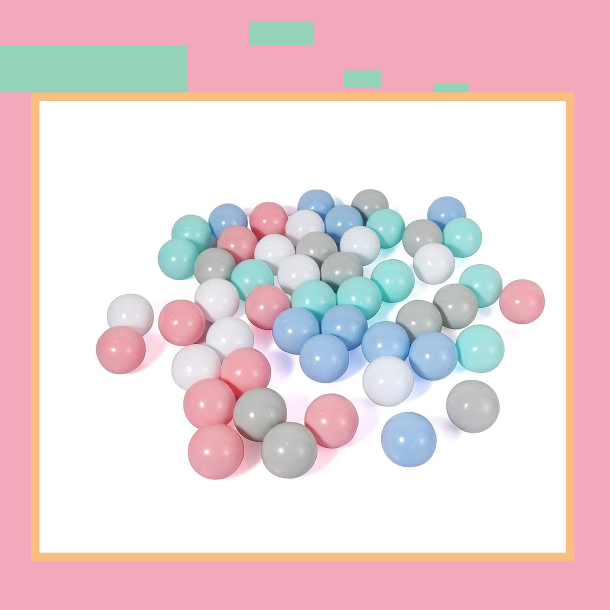 50 Soft Plastic Ball Pit Balls A14937