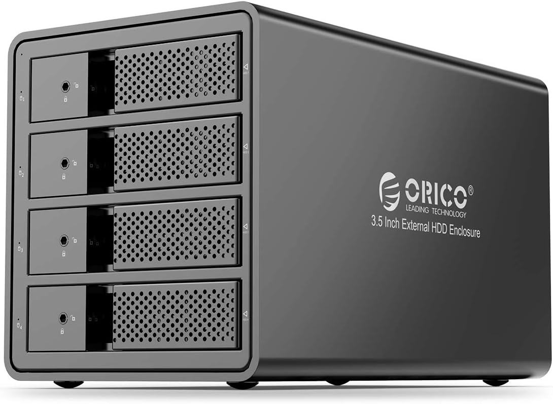 5 Bay USB 3.0 to SATA Aluminum Alloy RAID Hard Drive Enclosure for 3.5 inch HDD A8472