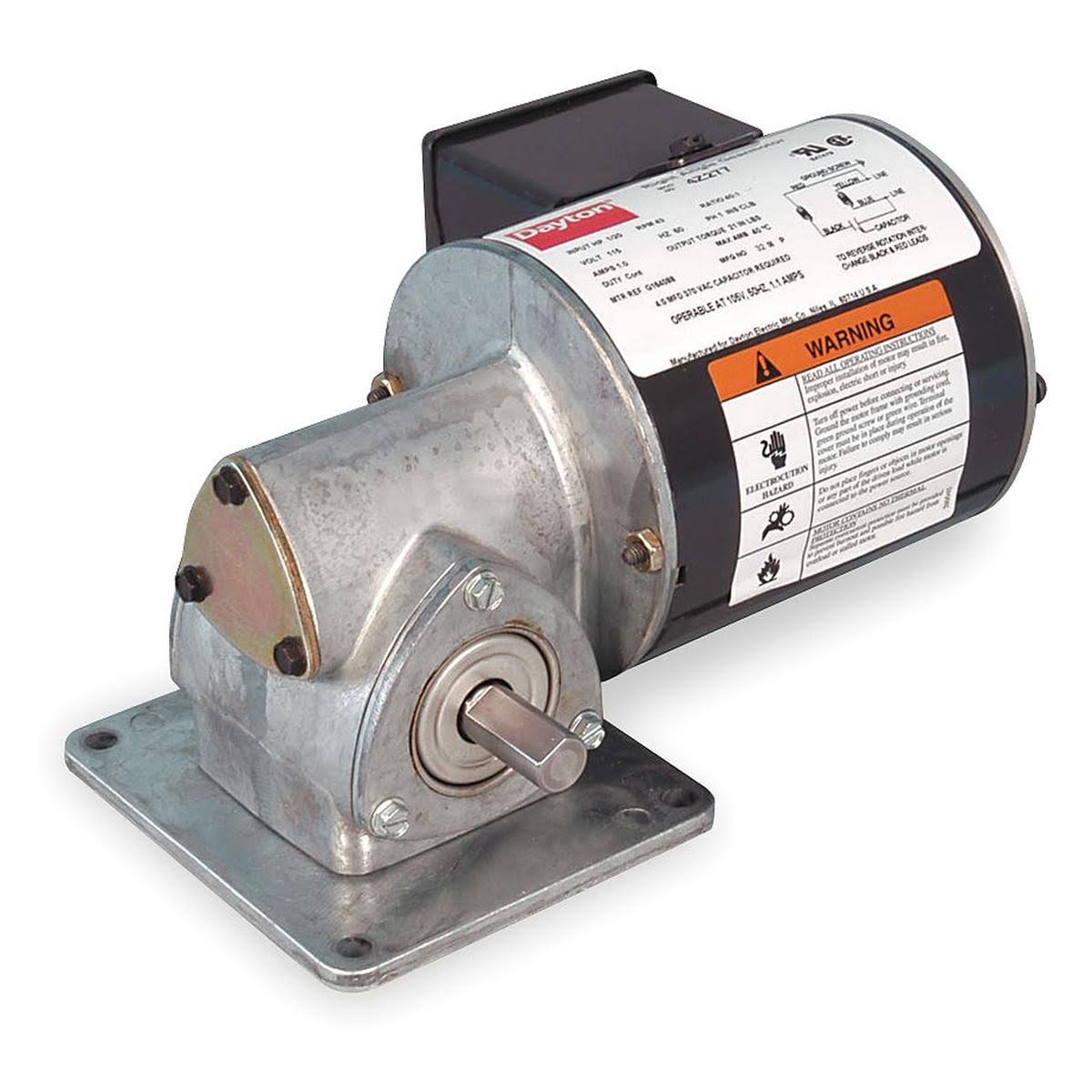 AC Gearmotor, 86 RPM, TENV, 115VAC U6080
