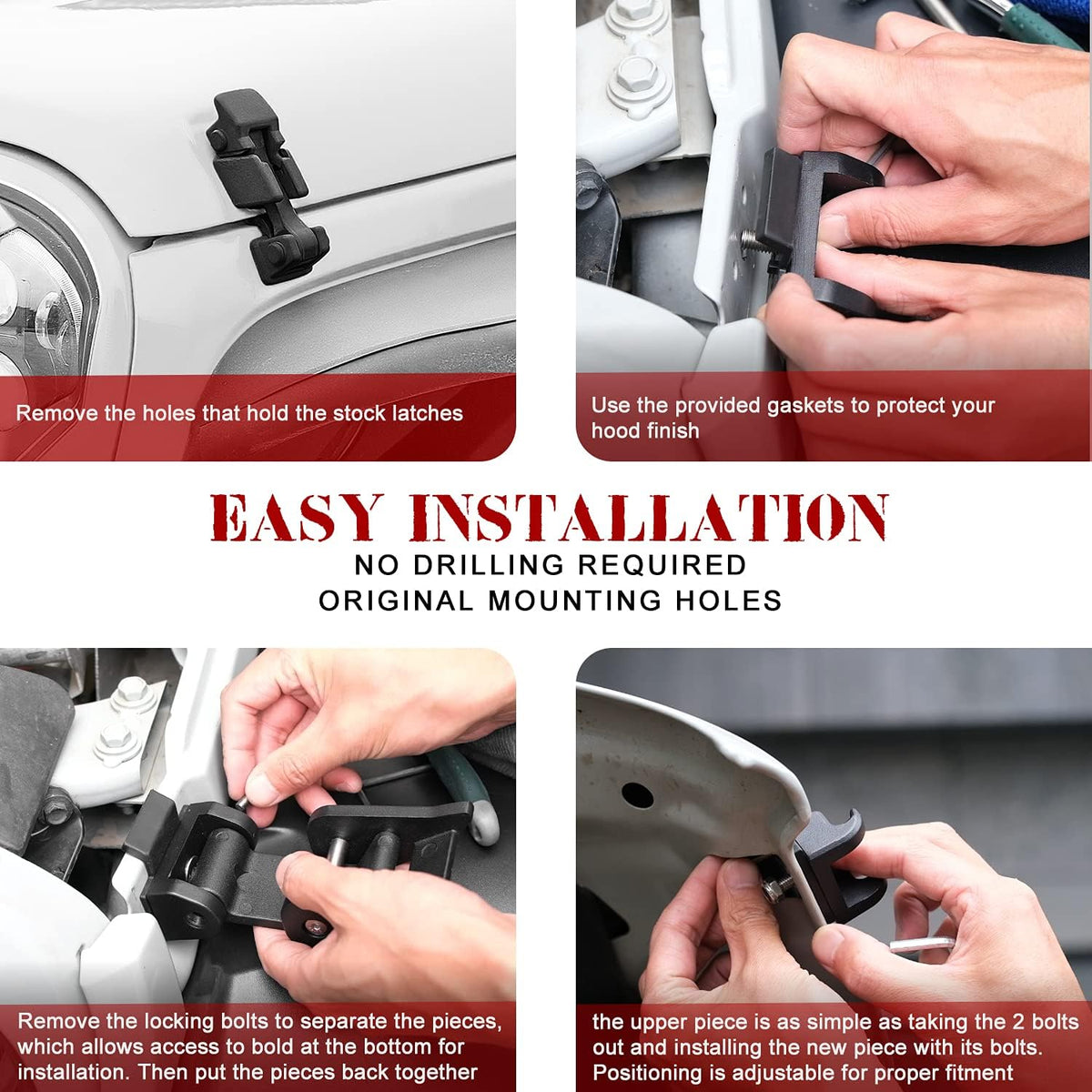 Hood Latches Aluminum Hood Catch (1 Pair) K984