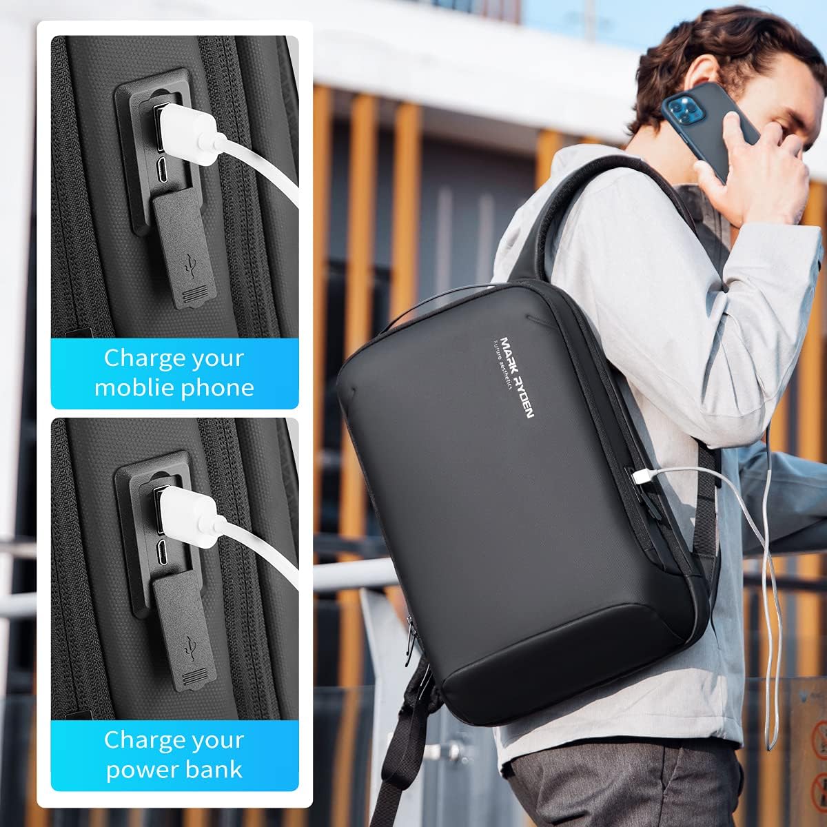 Hard Shell Laptop Backpack for 17.3inch PC K501