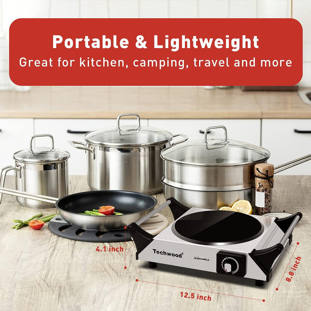 1200W Infrared Ceramic Single Burner Portable Electric Stove J196004