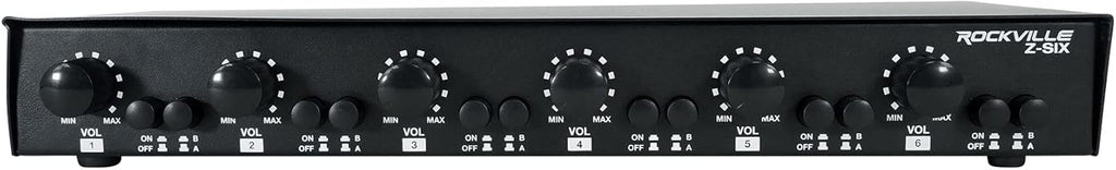 2 Source 6 Zone Audio Zoner with Volume Control O200274
