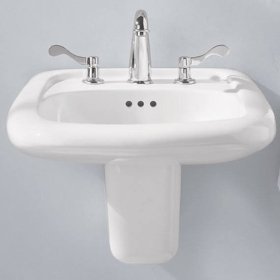 White Bathroom Sink V61221