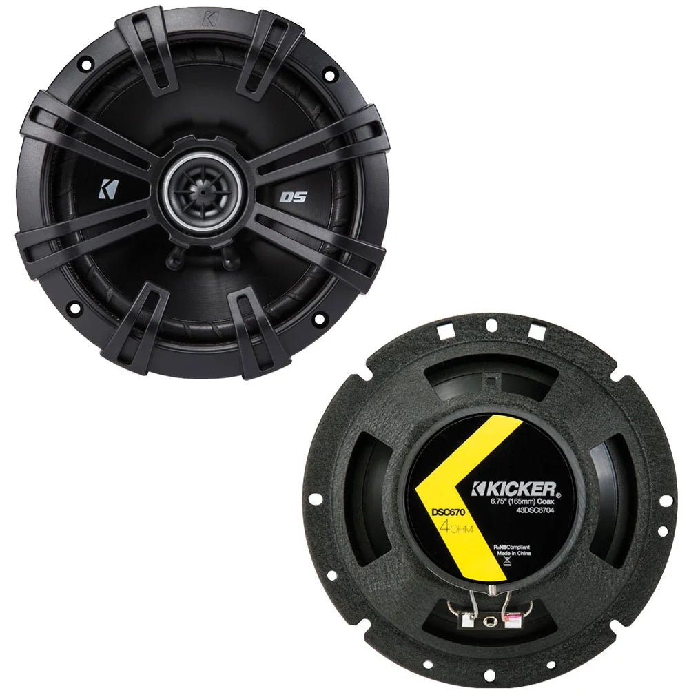 Kicker DSC67 DSC693 Package Speaker Upgrade for Chevy Camaro 2010-2014 D6156