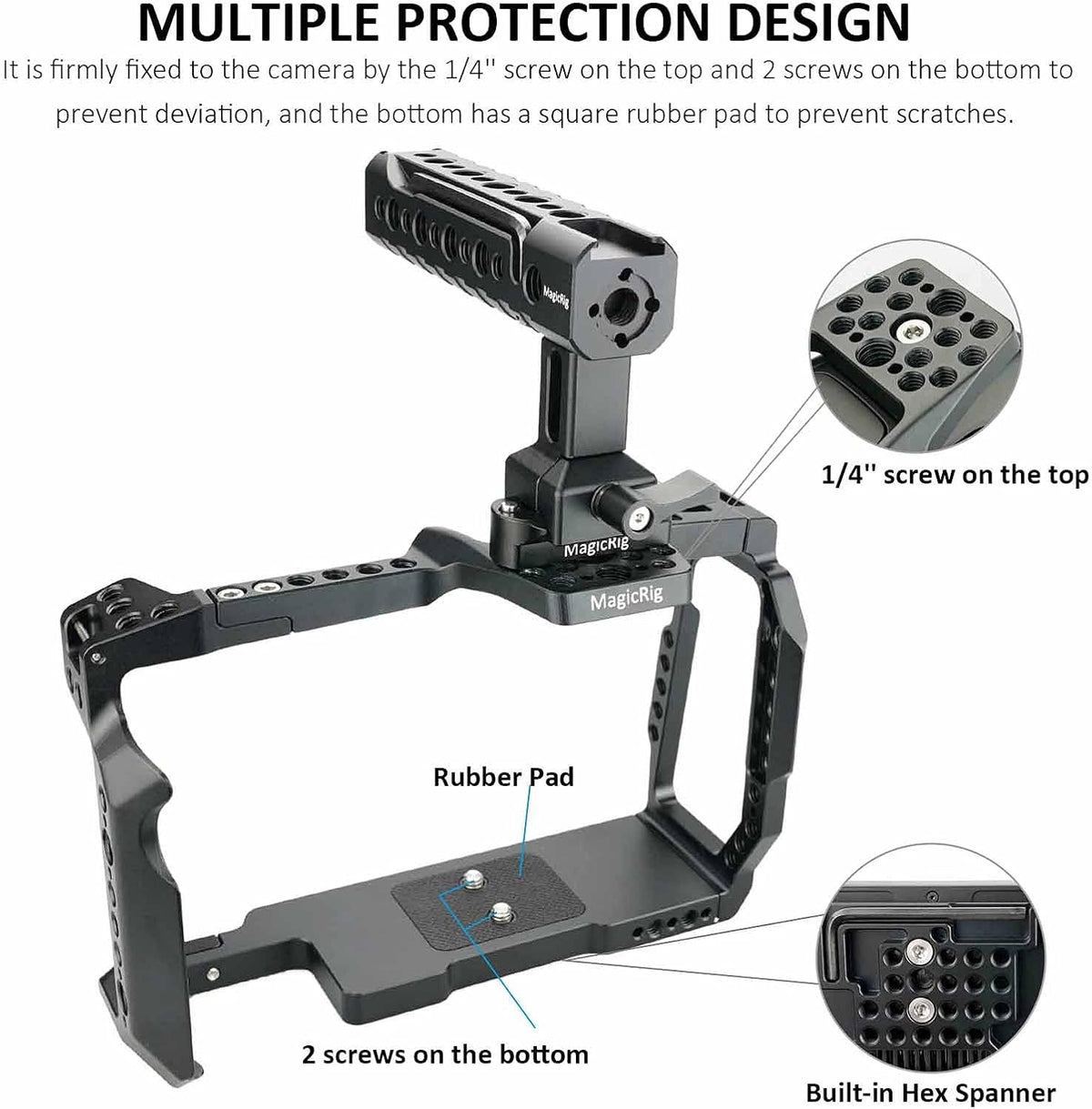 Camera Cage Rig with NATO Handle and NATO Rail C629051