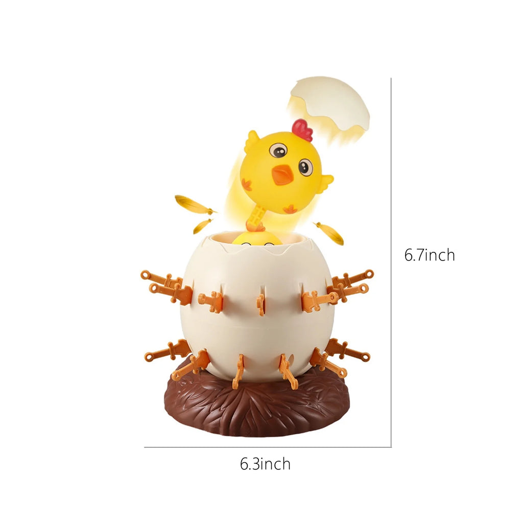 Brown Tricky Chick Eggs Game Bucket Kiddie Toy L4050