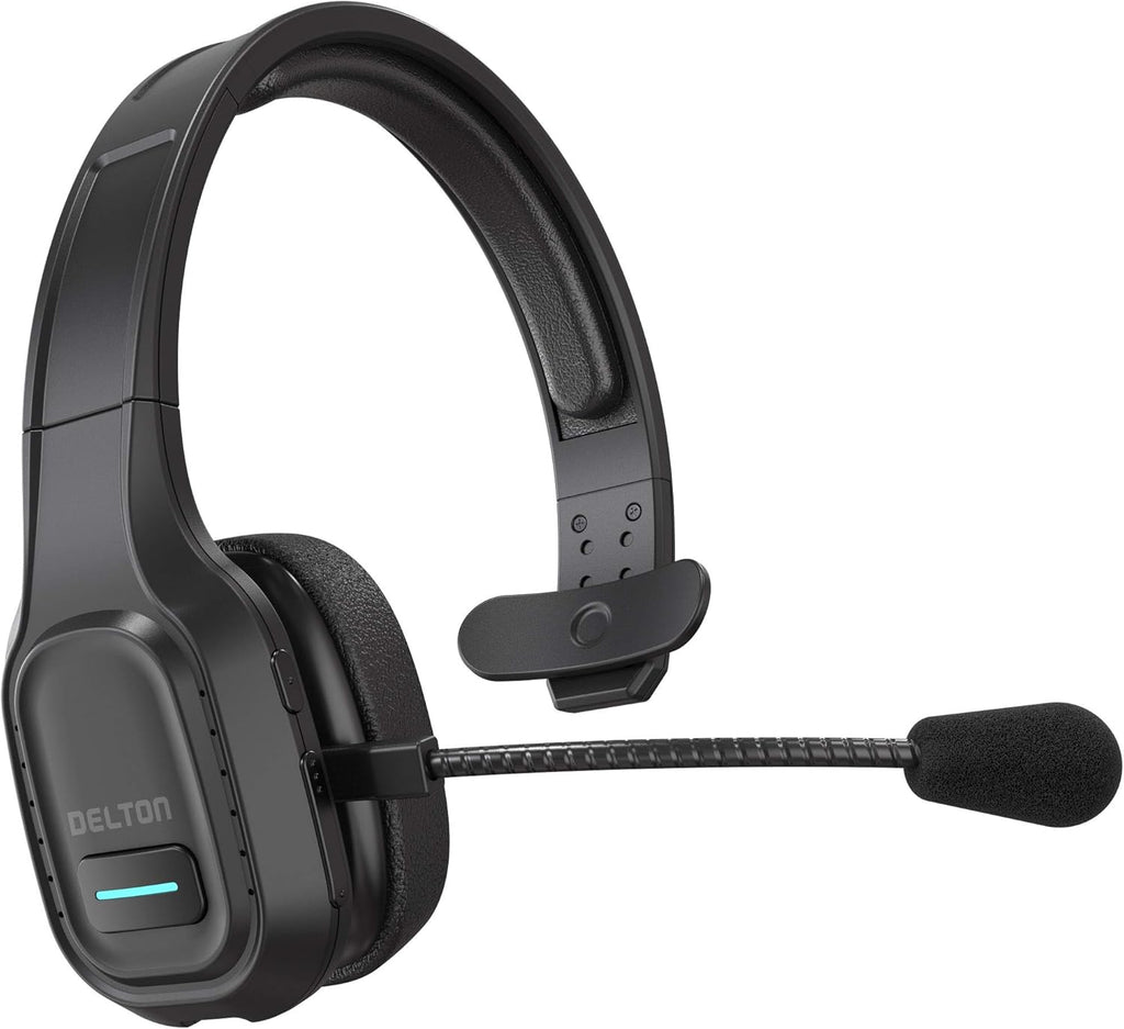 Wireless Computer Headset with Mic, On Ear Bluetooth 5.0, 30 Hour Talk Time, 1-Pack X962