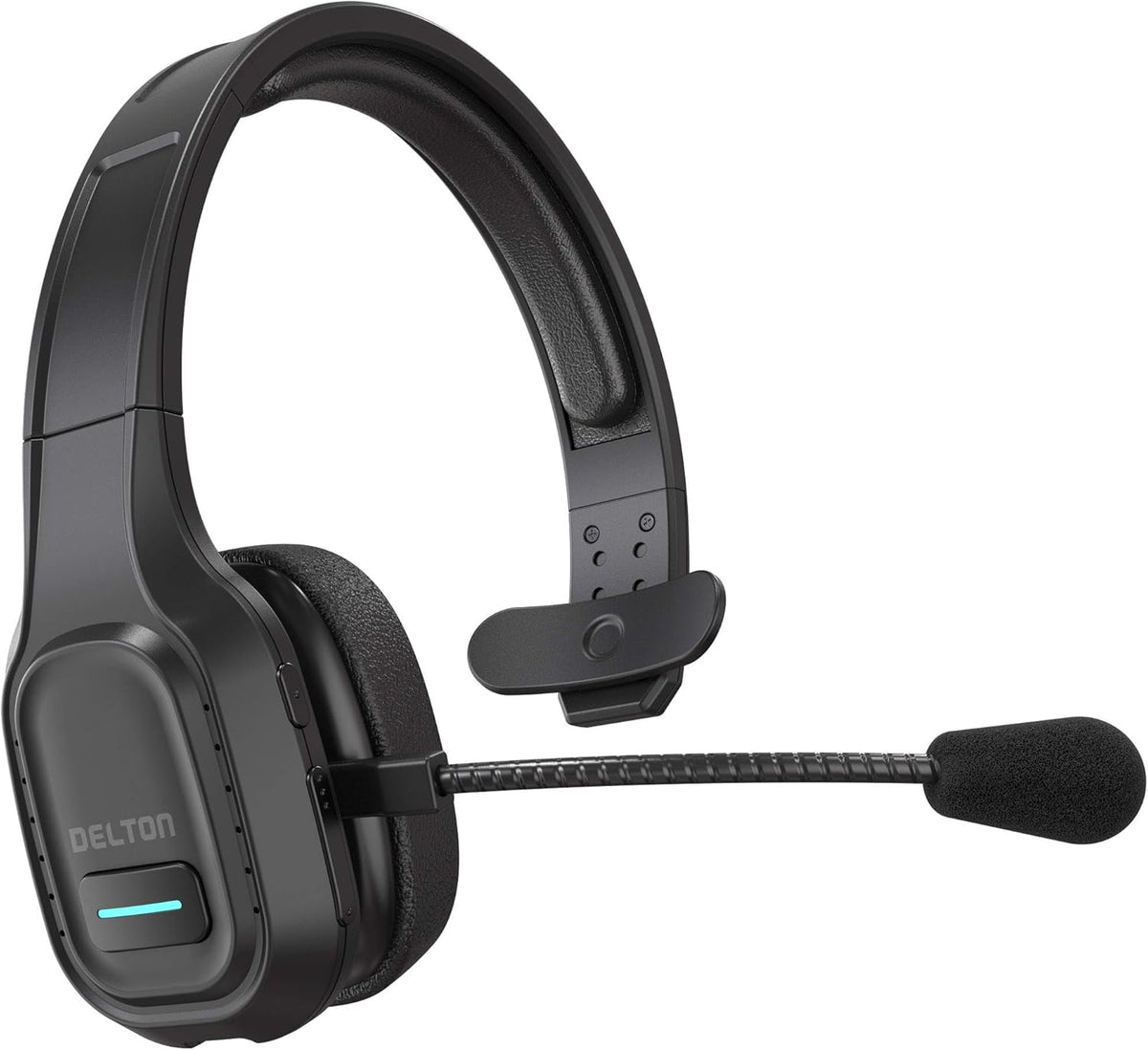 Wireless Computer Headset with Mic, On Ear Bluetooth 5.0, 30 Hour Talk Time, 1-Pack X962
