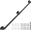 Wall Handrail 7FT/210CM, 1.25 Inch Tube Diameter, Galvanized Pipe Handrail V229