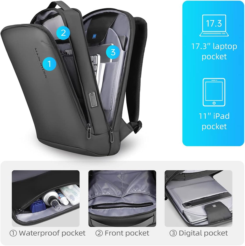 Hard Shell Laptop Backpack for 17.3inch PC K501