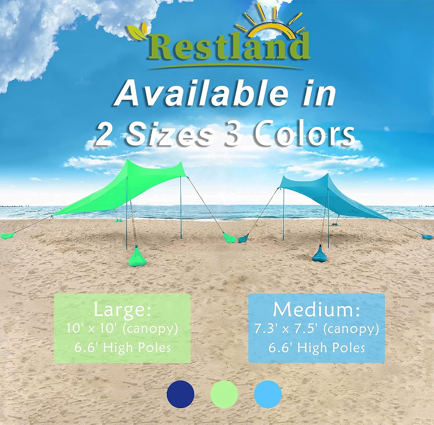 10x10FT Pop Up Sun Shelter with Carry Bag Z7722