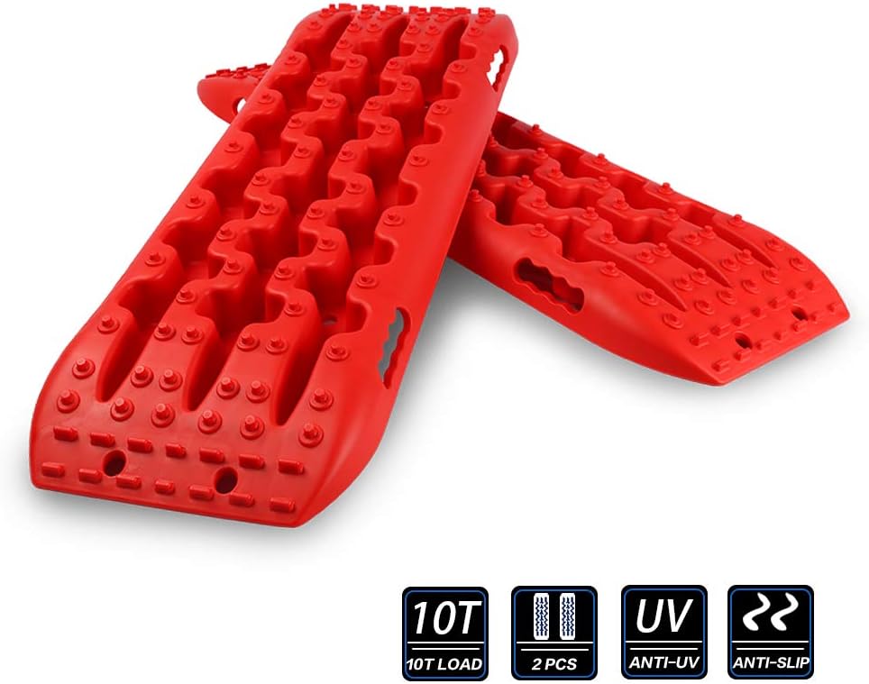 Black Slim 4WD Traction Tracks Mat Pack of 2 L172