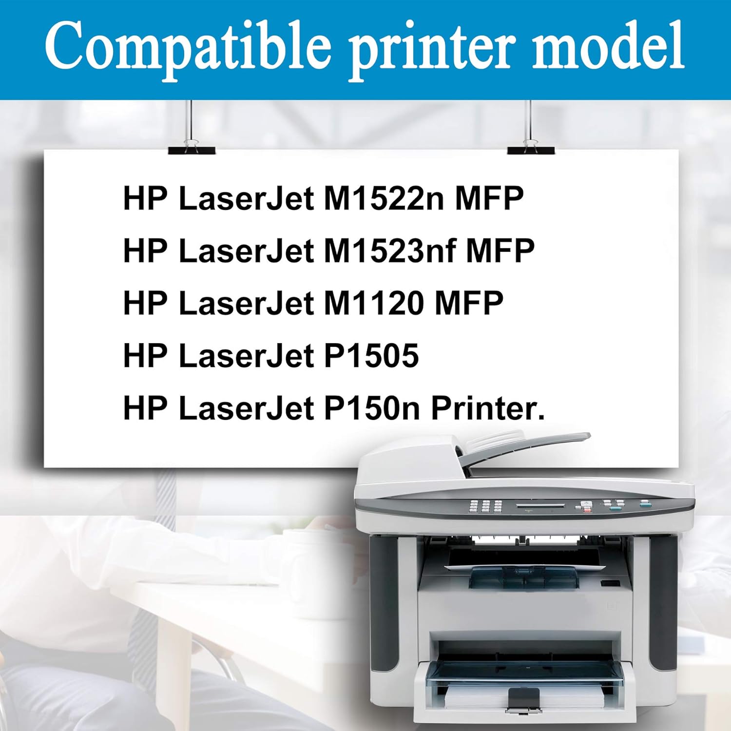 2 Pack Black Toner Cartridge 36A for HP Printer T887164
