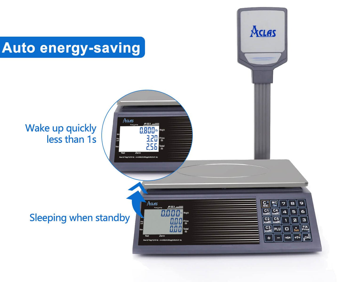 Price Computing Scale 30lb 0.01lb LCD Dual Screen Displays W240