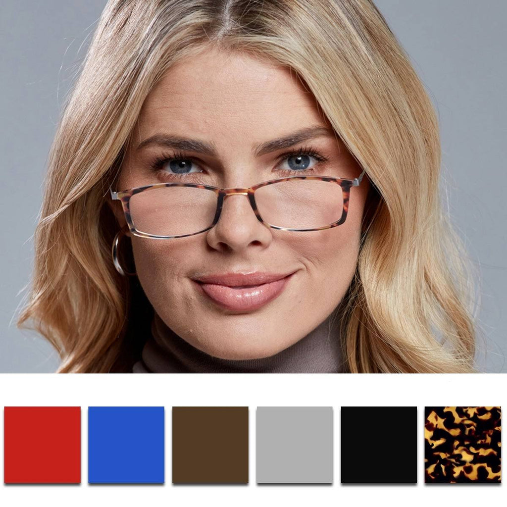 Red Reading Glasses with Case Y419