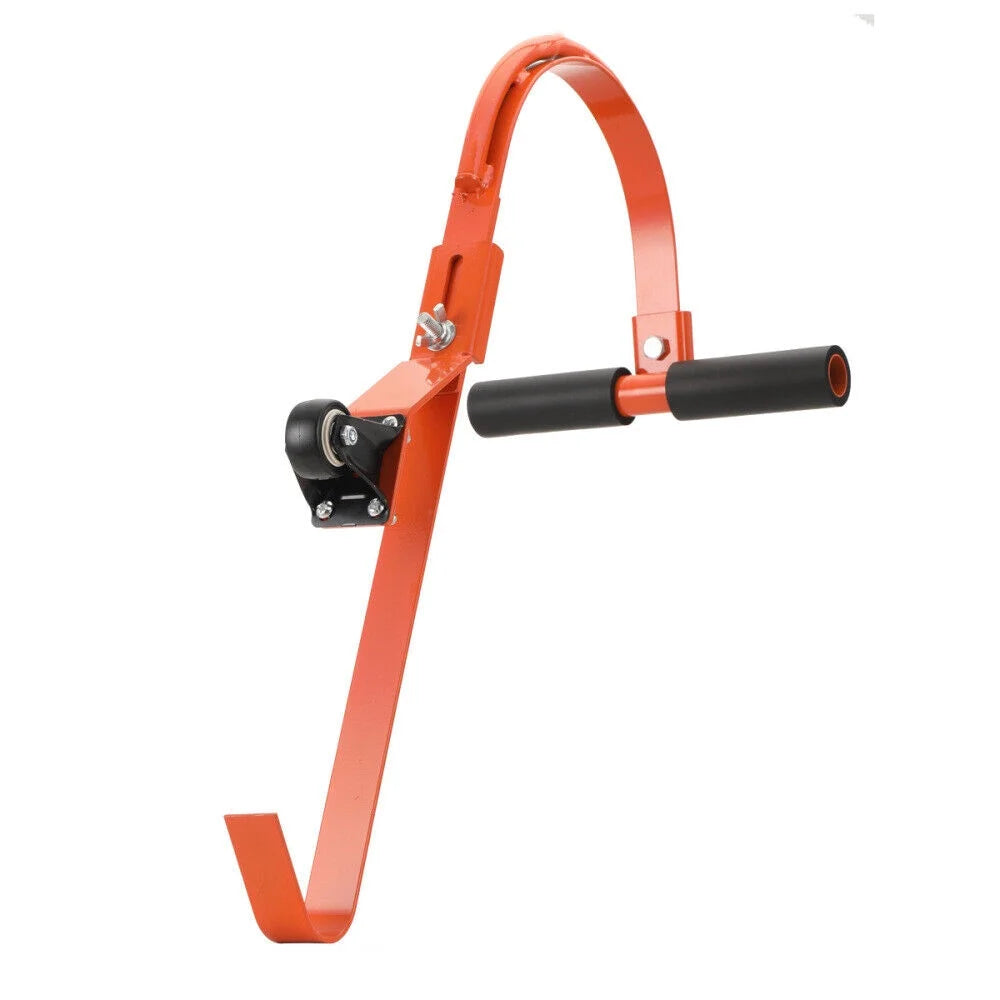 2 Pack Heavy Duty Steel Ladder Roof Hook with Wheel M223
