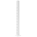 Textured White Cable Stair Middle Post R96764