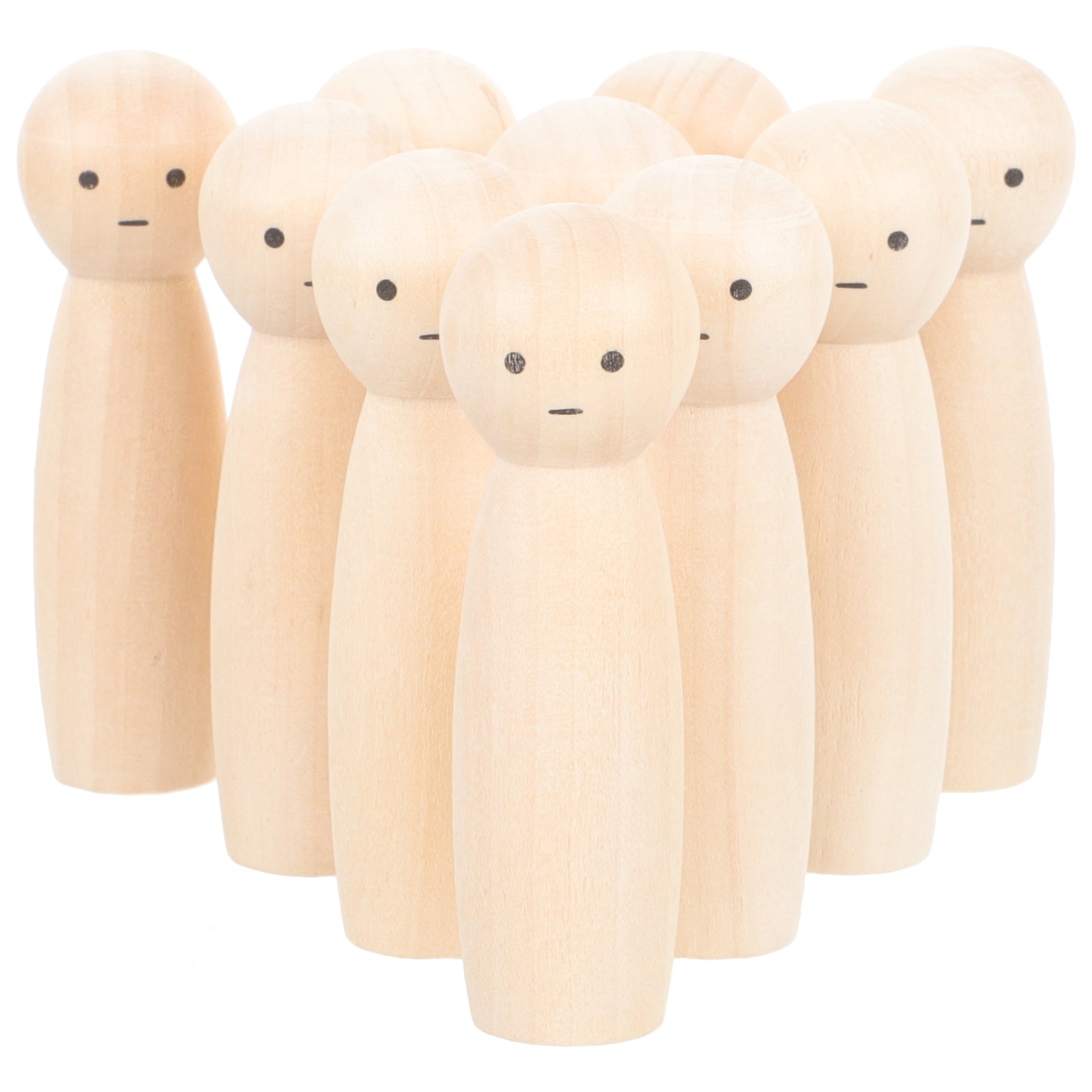 Unfinished Wood Doll Blank for Painting J9410