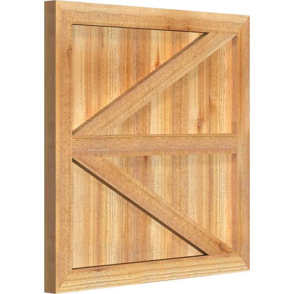 Rough Sawn Western Red Cedar Framed Board-n-Batten Shutters with Z-Bar O810